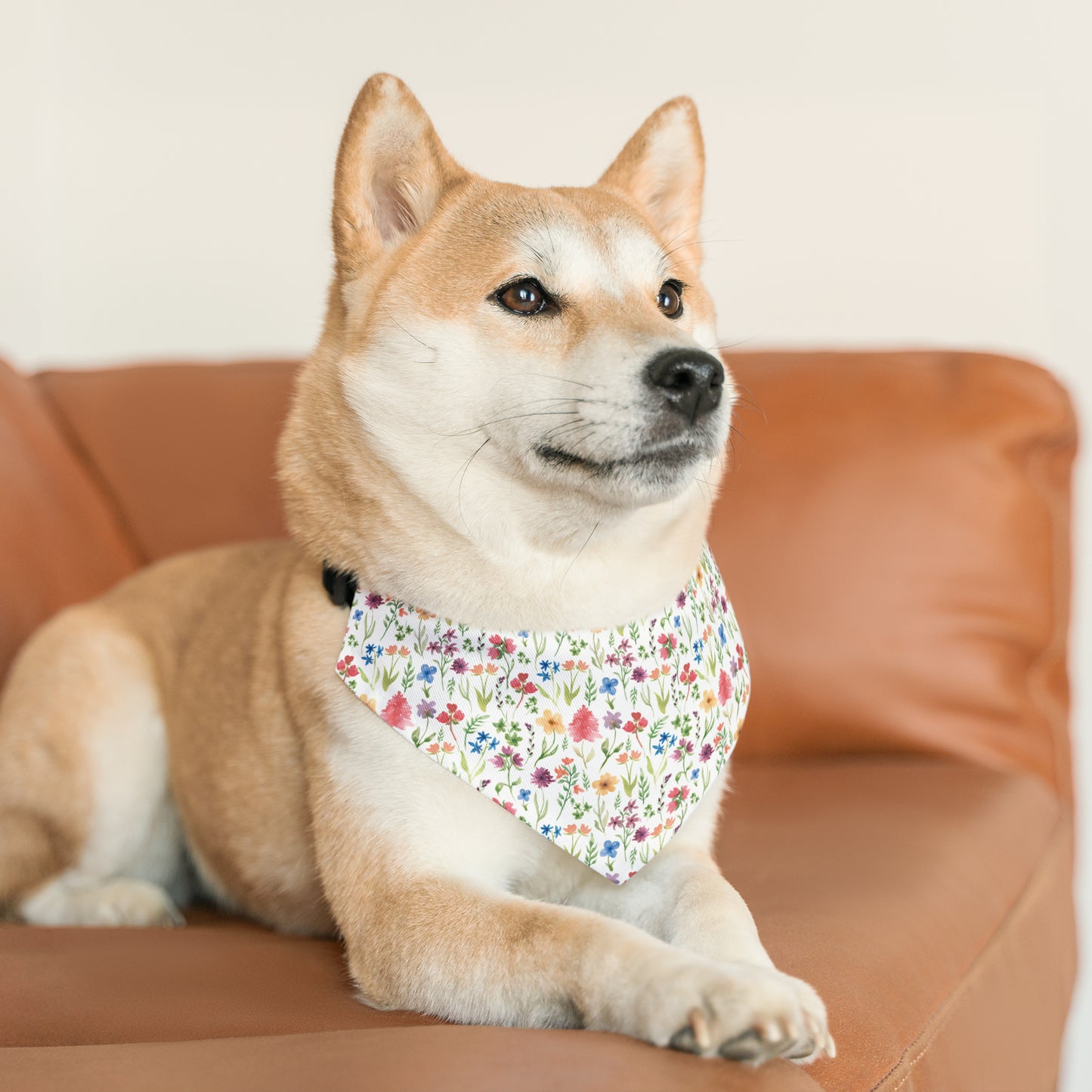 Wildflower Floral Pet Bandana Collar