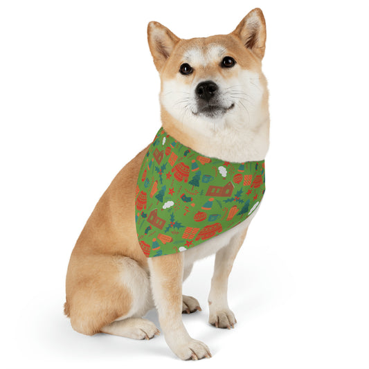 Christmas Mix Pet Bandana Collar