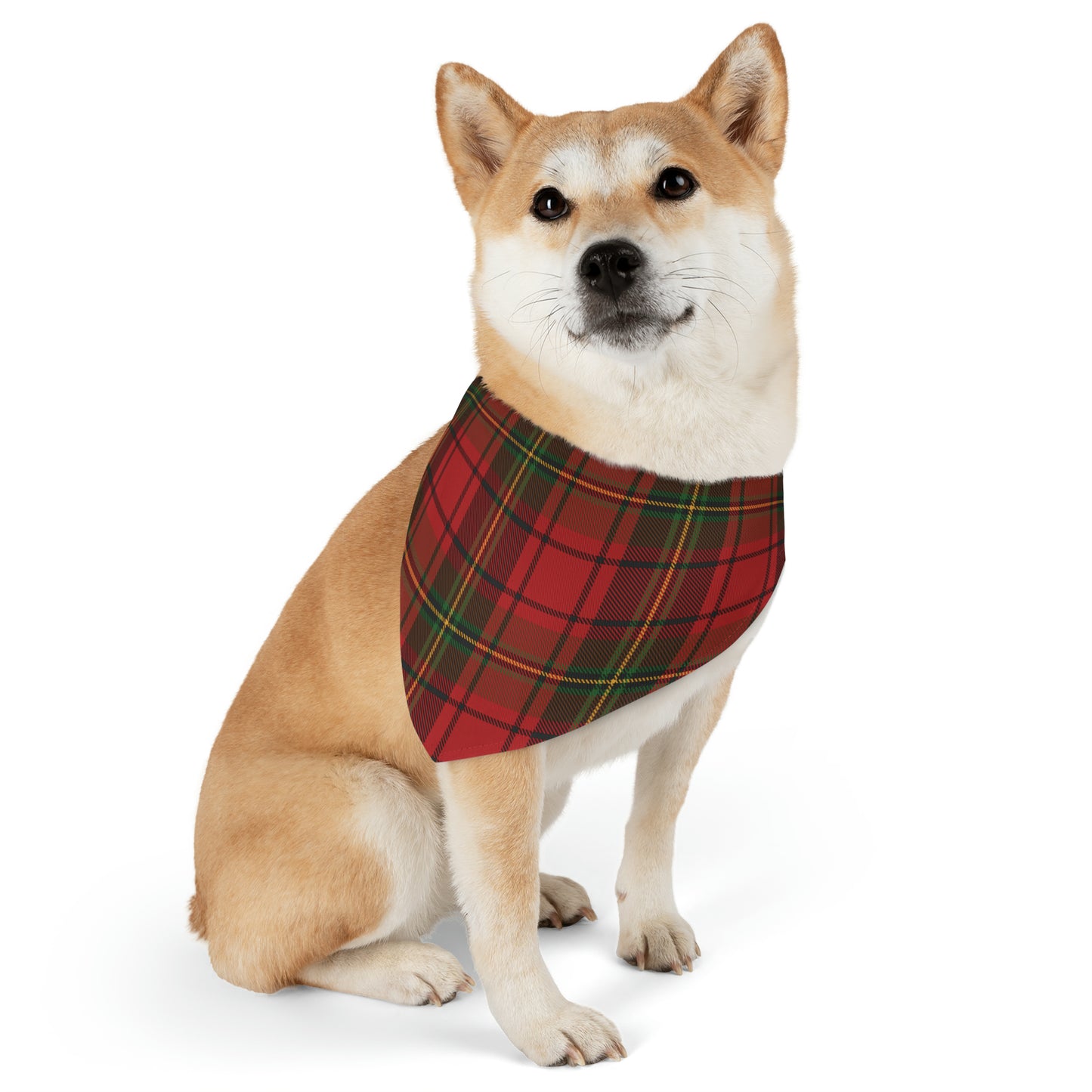 Christmas Plaid Pet Bandana Collar