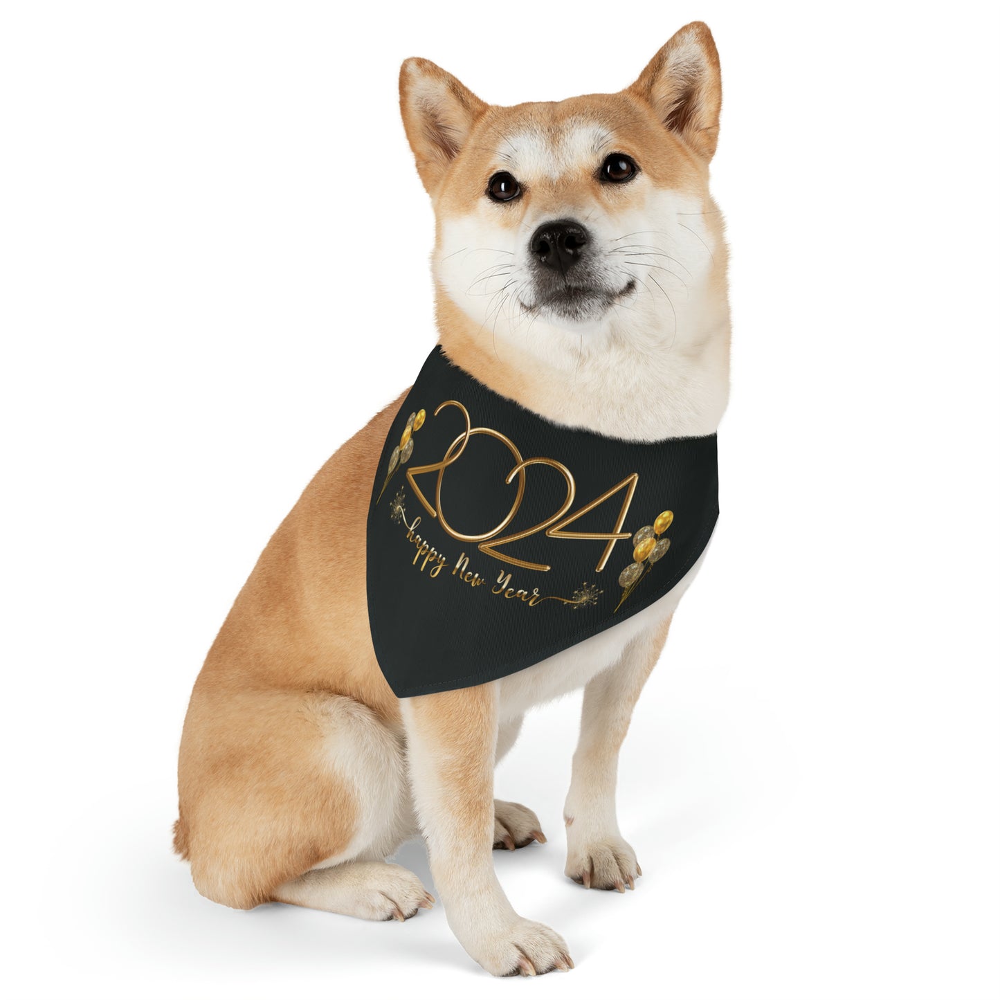 2024 New Years Pet Bandana Collar