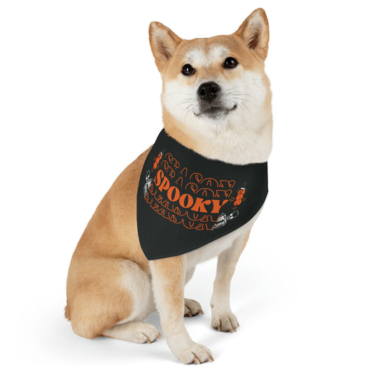 Spooky Halloween Pet Bandana Collar