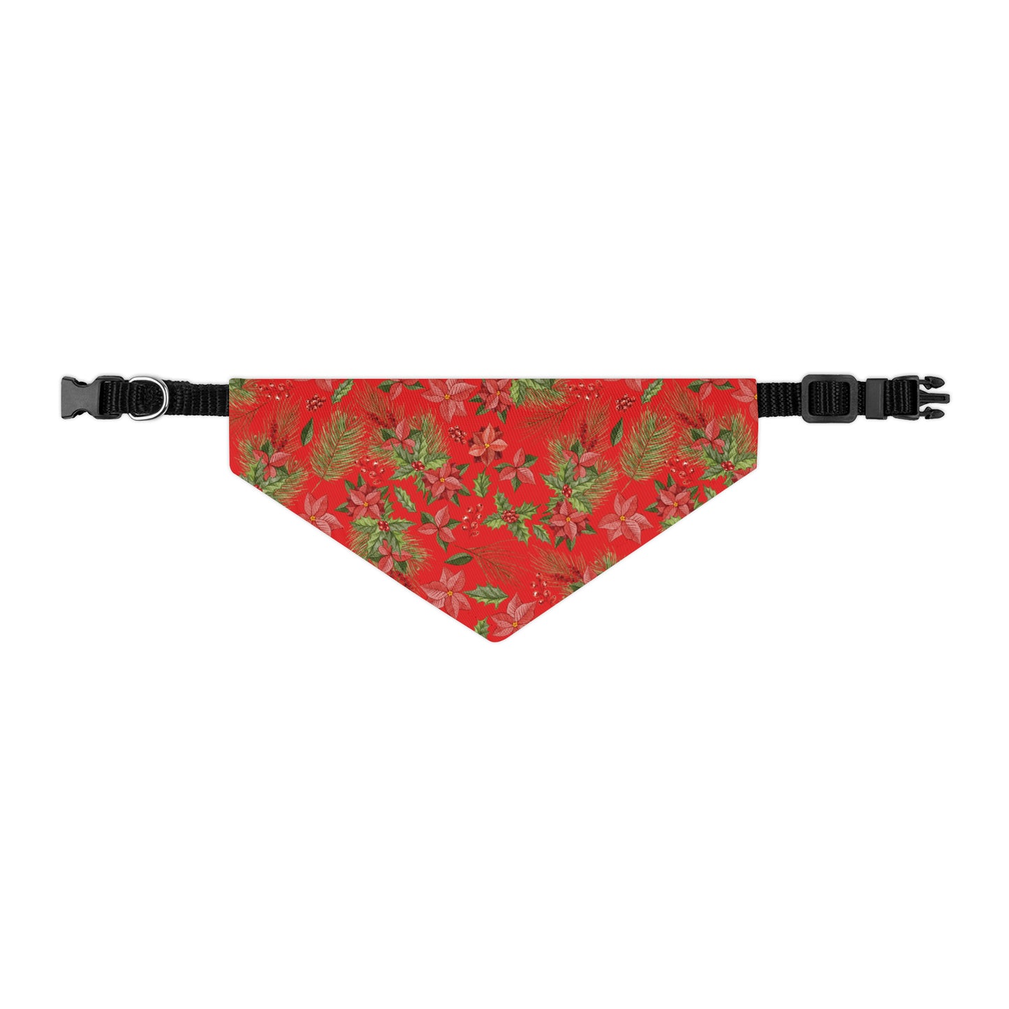 Christmas Floral Pet Bandana Collar