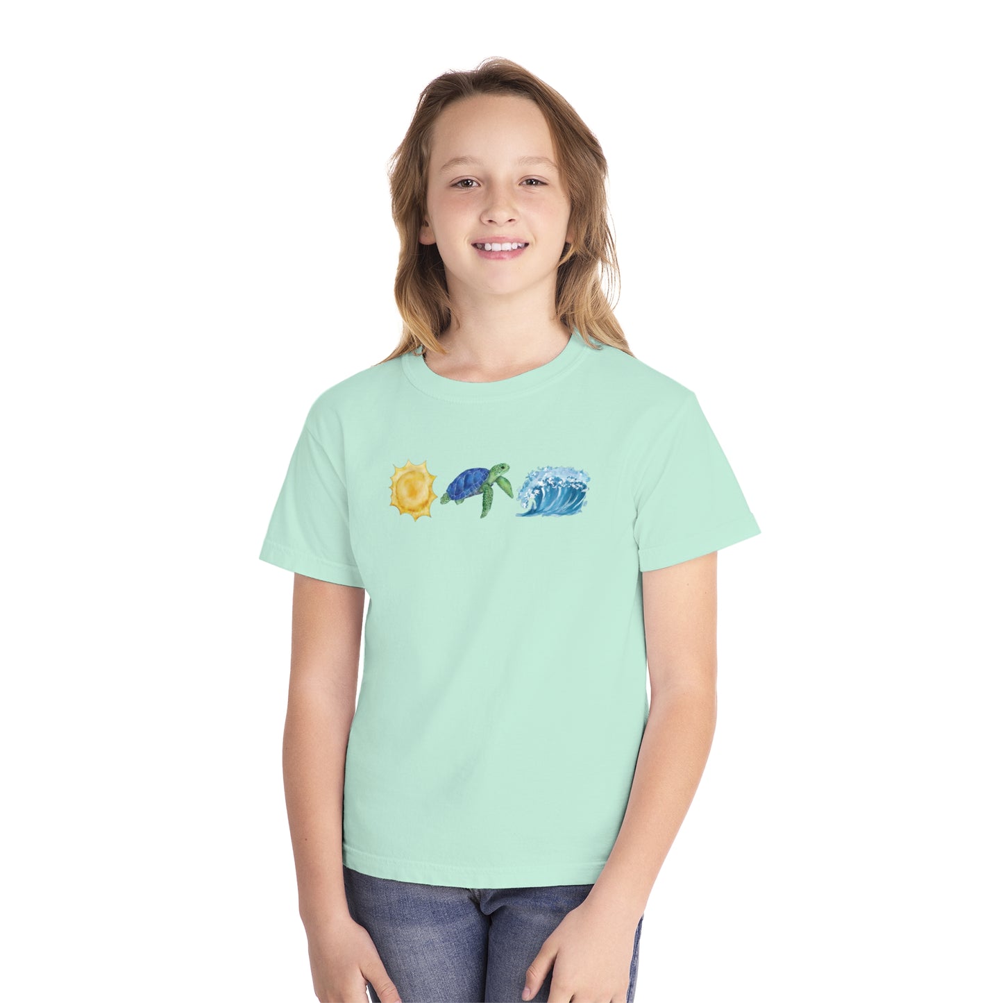 YOUTH Sunshine Turtle & Waves T-Shirt