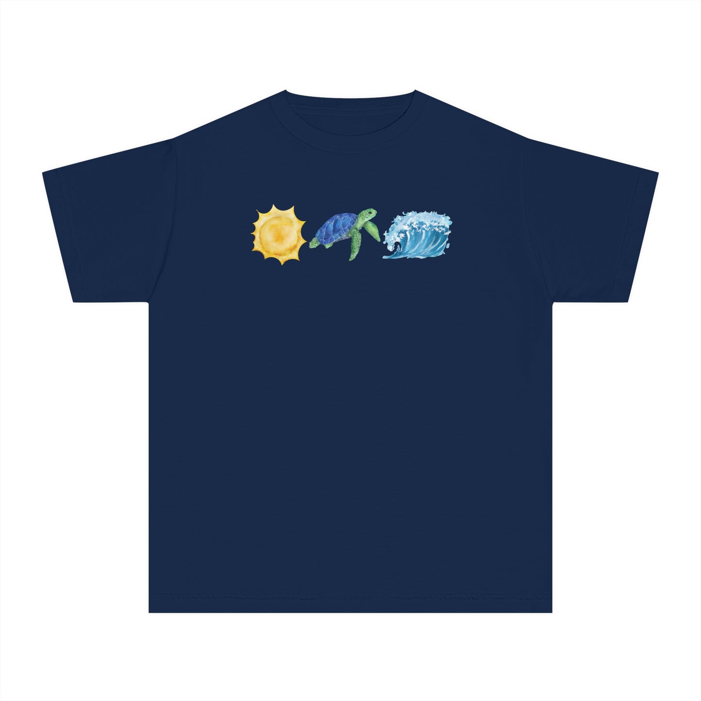 YOUTH Sunshine Turtle & Waves T-Shirt