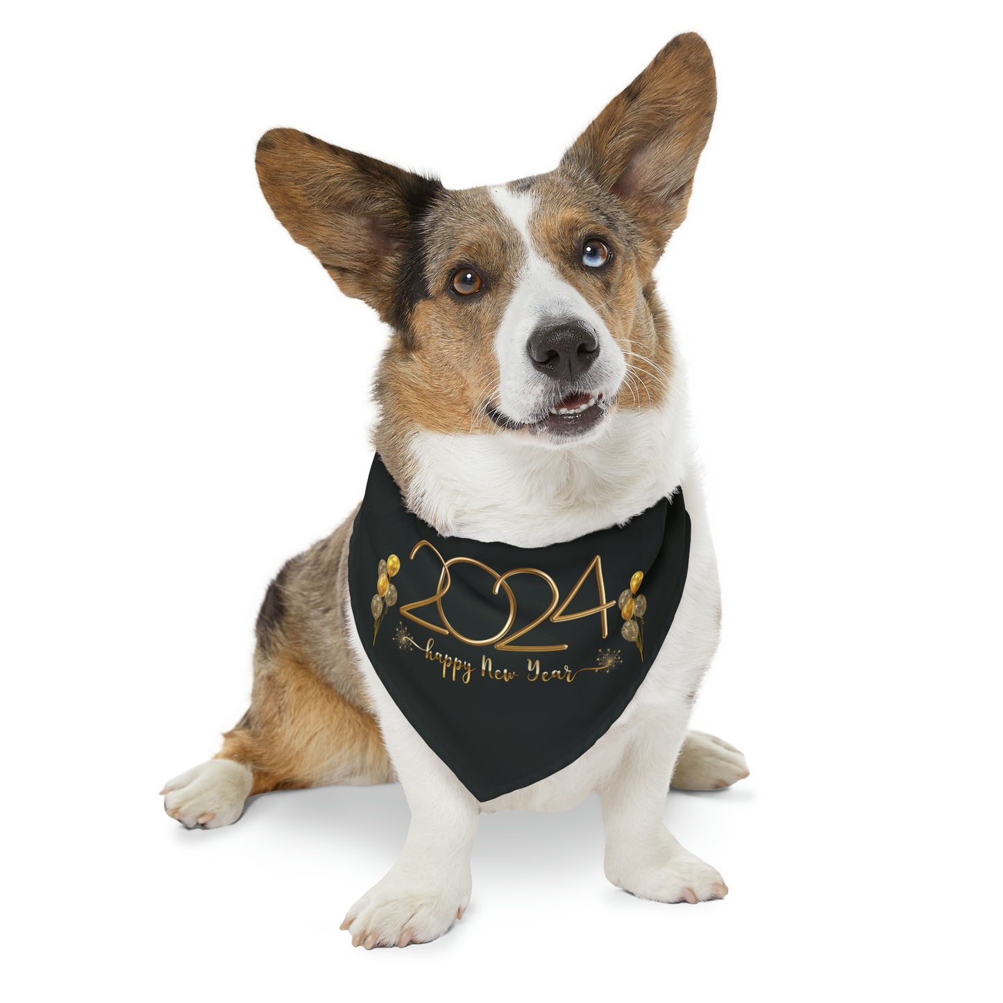 2024 New Years Pet Bandana Collar