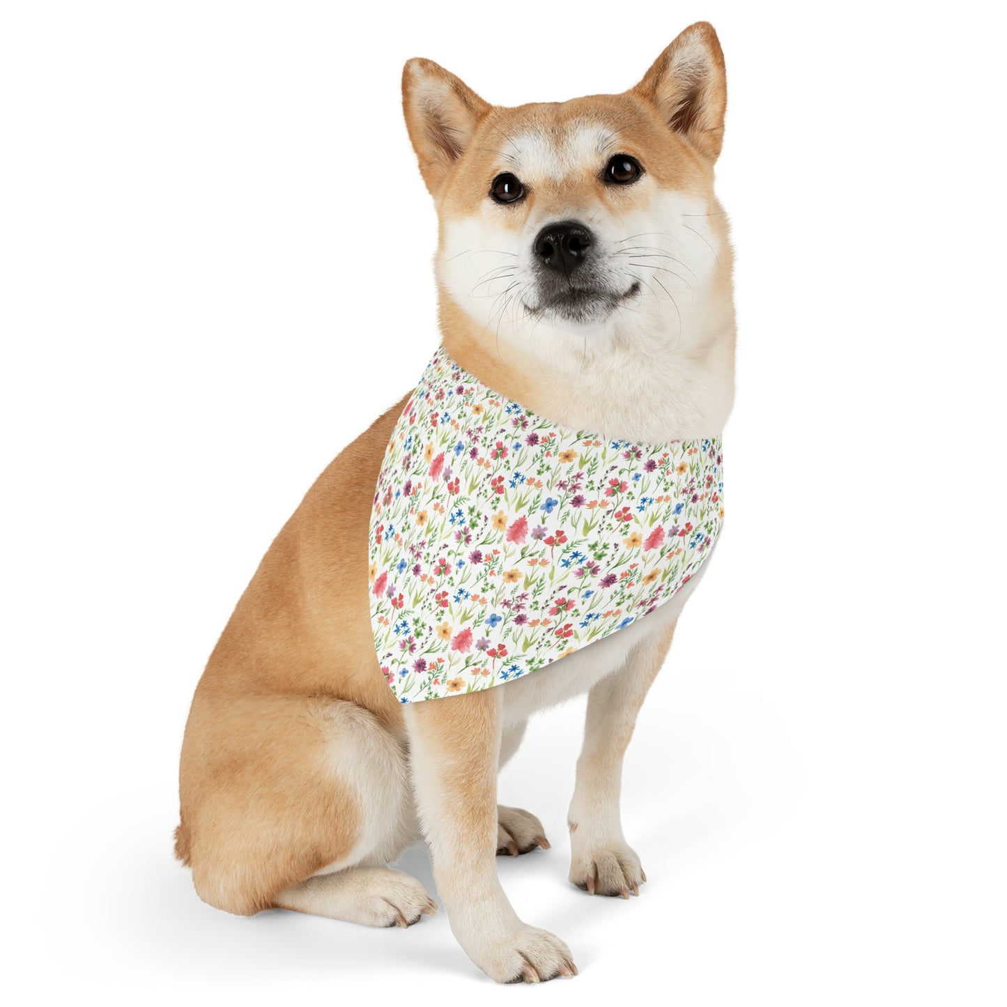 Wildflower Floral Pet Bandana Collar