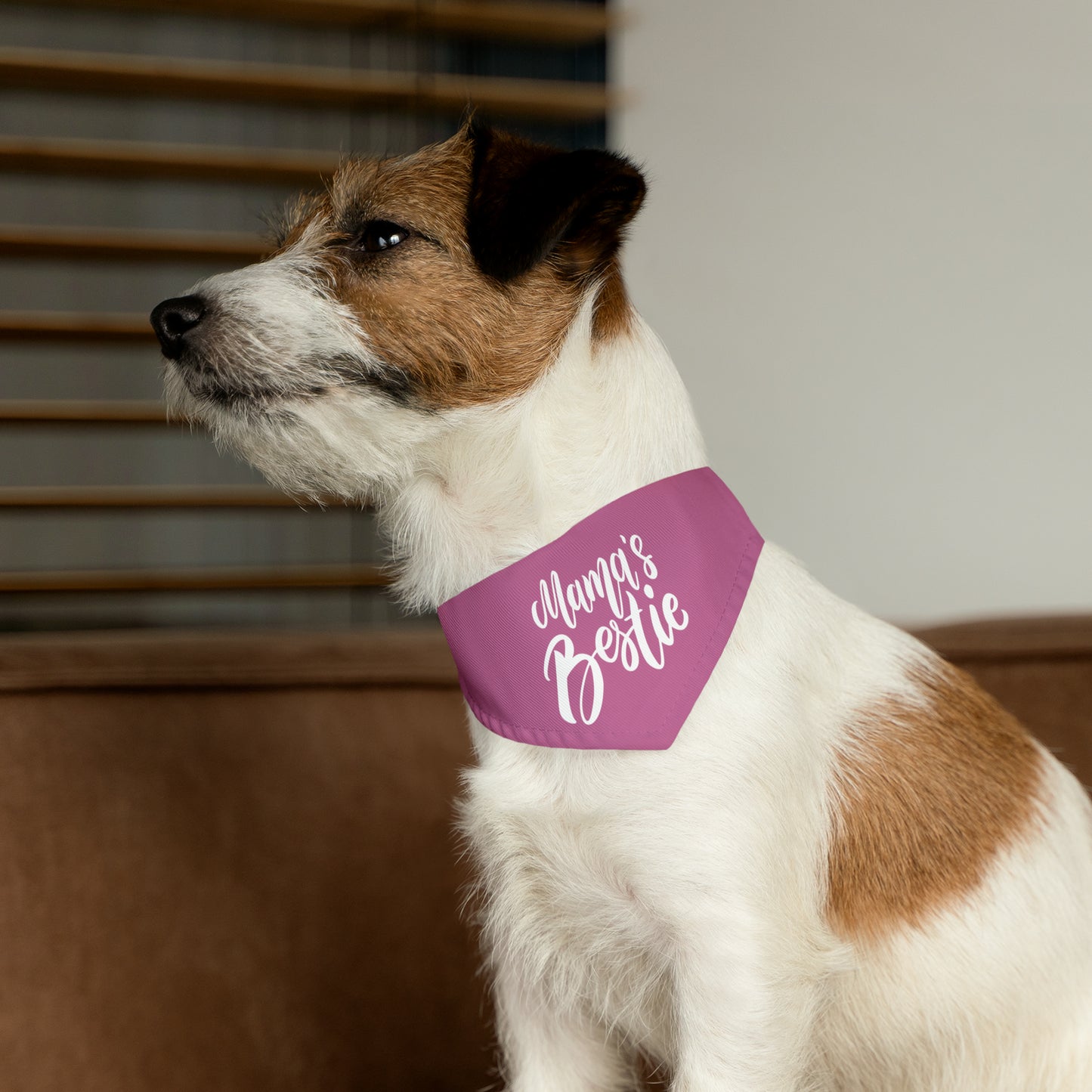 Mama's Bestie Pet Bandana Collar