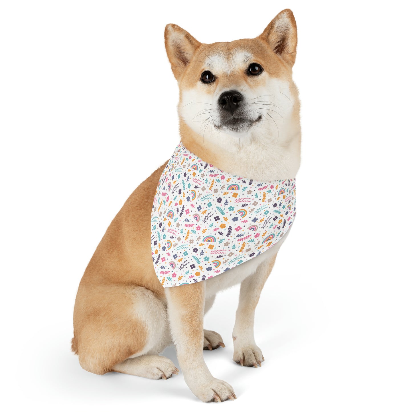 Summer Rainbows Pet Bandana Collar