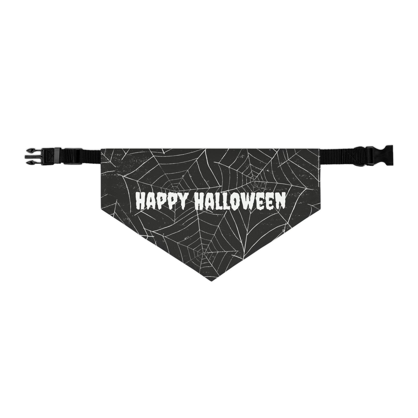 Happy Halloween Spider Web Dog/Cat Bandana Collar