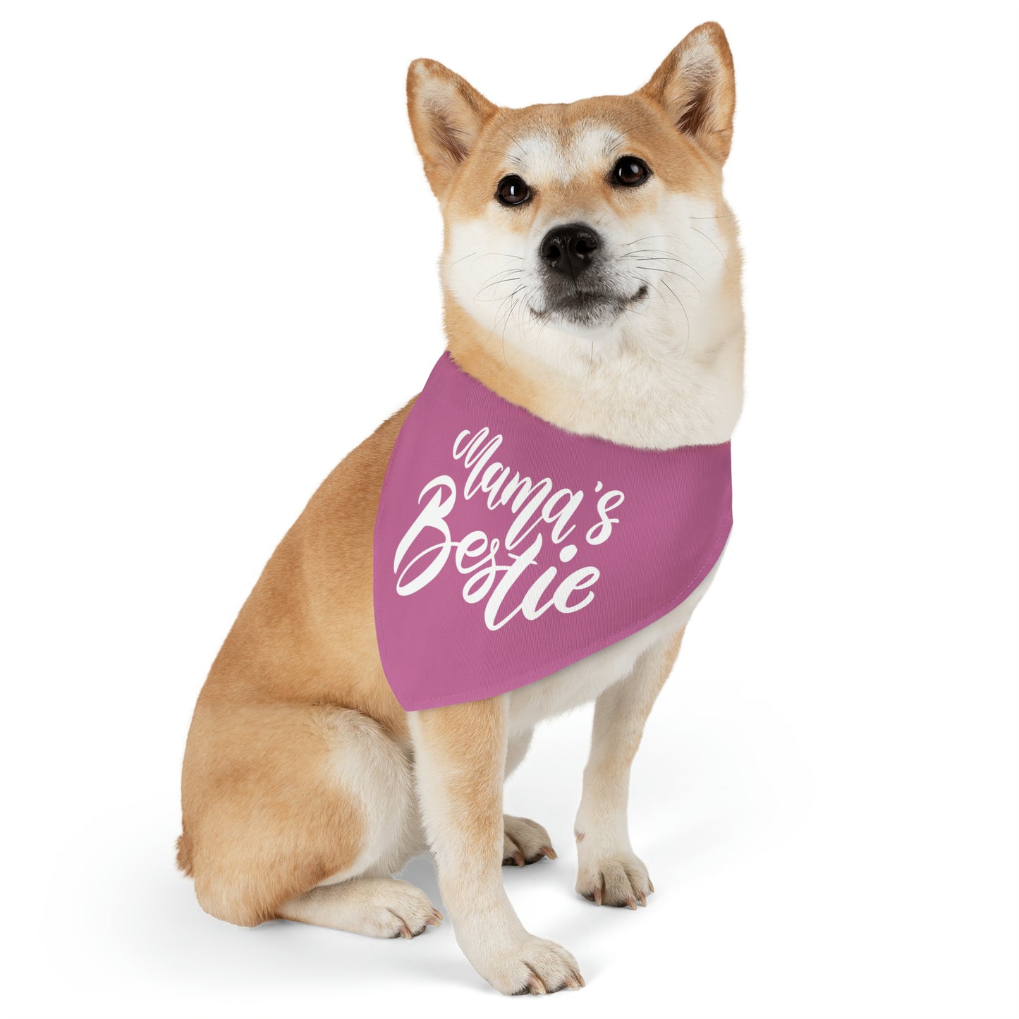 Mama's Bestie Pet Bandana Collar